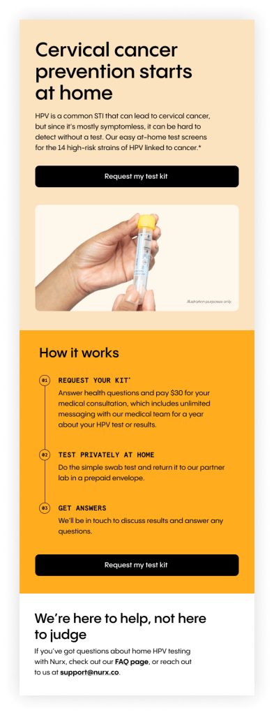 Cervical cancer prevention starts at home